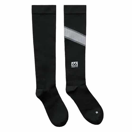 66°North Helgafell Calf Compression Socks, Black