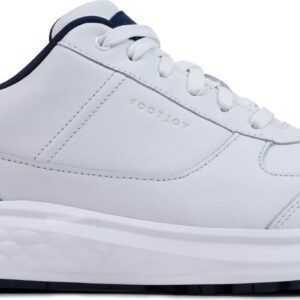 FootJoy Hampton Vandtætte Herre Golfsko Uden Spikes - White/White/Navy - Str. 47 Bred