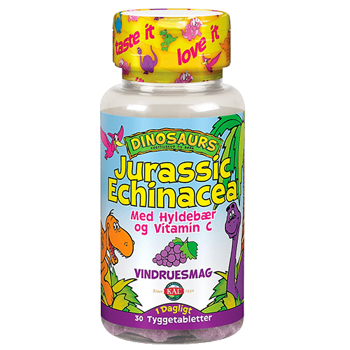 KAL DinoSaurs Echinacea tygge børn • 30 tab. UDLØB 10/25