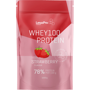 LinusPro Nutrition PURE WHEY100 - Jordbær (1 kg)