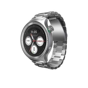 Motorola moto watch - Matte Silver + PANTONE Herbal Garden band
