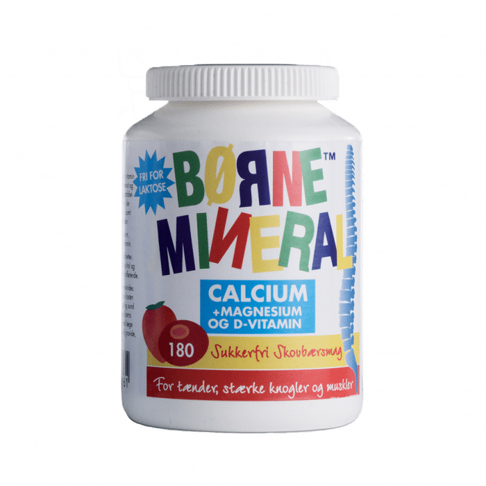 New Nordic Børne Mineral - Calcium & Magnesium - Skovbær 180 tabl.