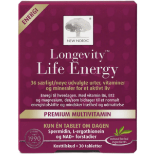 New Nordic Longevity Life Energy 30 tabl.
