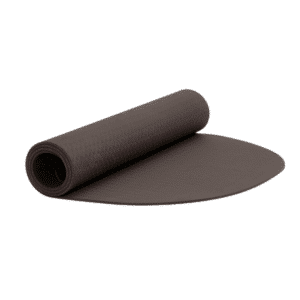 Oval yogamåtte - mørkebrun