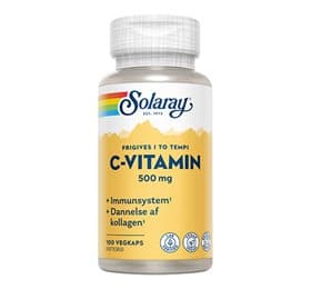 Solaray C-vitamin 500 mg 100 kapsler