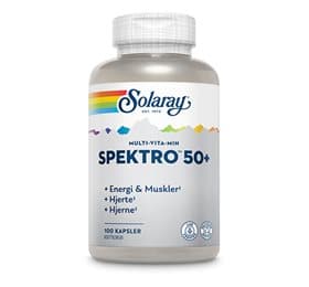 Solaray Spektro 50+ Multivitamin 100 kapsler