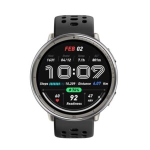 Amazfit Active 2 Round 44 mm - Sort Sport Silikone