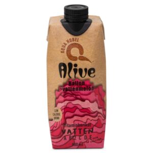 Aqua Nobel Vitaminberiget Kildevand Alive, Hindbær & Vandmelon, 500 ml