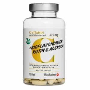 BioSalma C-vitamin 670mg + Bioflavonoider, 120 tabletter
