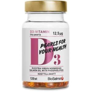 BioSalma D3-vitamin 12,5 ug Tiny Pearls , 120 kapsler