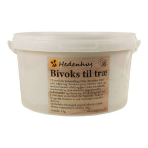 Bivoks til træ 3 kg - Naturlige ingredienser, økologisk vegetabilsk olie, dansk bivoks - Hedenhus - Vandafvisende, kemikaliefri