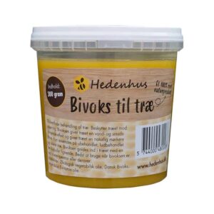 Bivoks til træ og møbler 300 g - Naturlige ingredienser, økologisk olie, dansk bivoks - Hedenhus - Vandafvisende, miljøvenlig