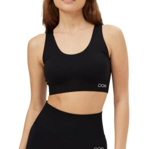Drop Of Mindfulness Flow Seamless Bra, , Sort