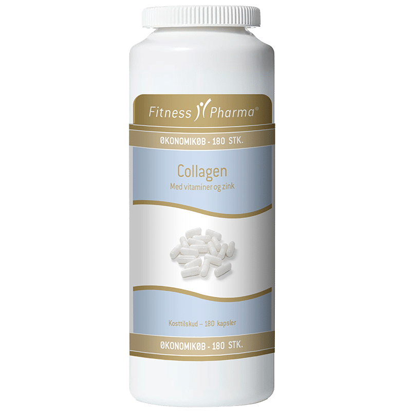 Fitness Pharma Collagen M. Vitaminer & Zink (180 kaps)