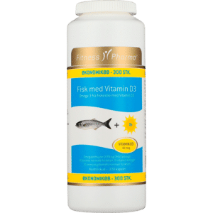 Fitness Pharma Fiskeolie Vitamin D3 (300 kaps)