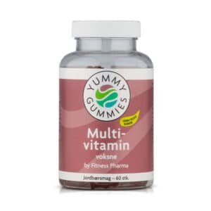 Fitness Pharma Yummy Gummies Multivitamin Voksne - Jordbærsmag (60 stk)