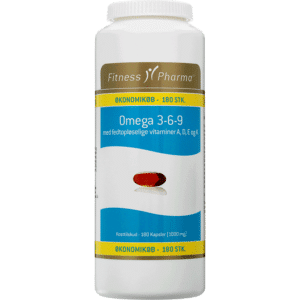 Fitness Pharma omega 3-6-9 m. A, D, E og K vitamin (180 stk)