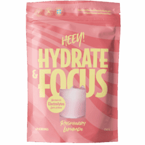 Heey! Hydrate & Focus Electrolytes + Lions Mane Raspberry Lemonade (240 g)