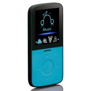 Lenco PODO-153BU - Sport MP3/4 Player with Pedometer Sport Earplugs and Sport Wristband - Blue - MP3-Afspiller 4 GB