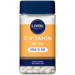 Livol Mono Normal C-vitamin 80 mg (280 tabletter)