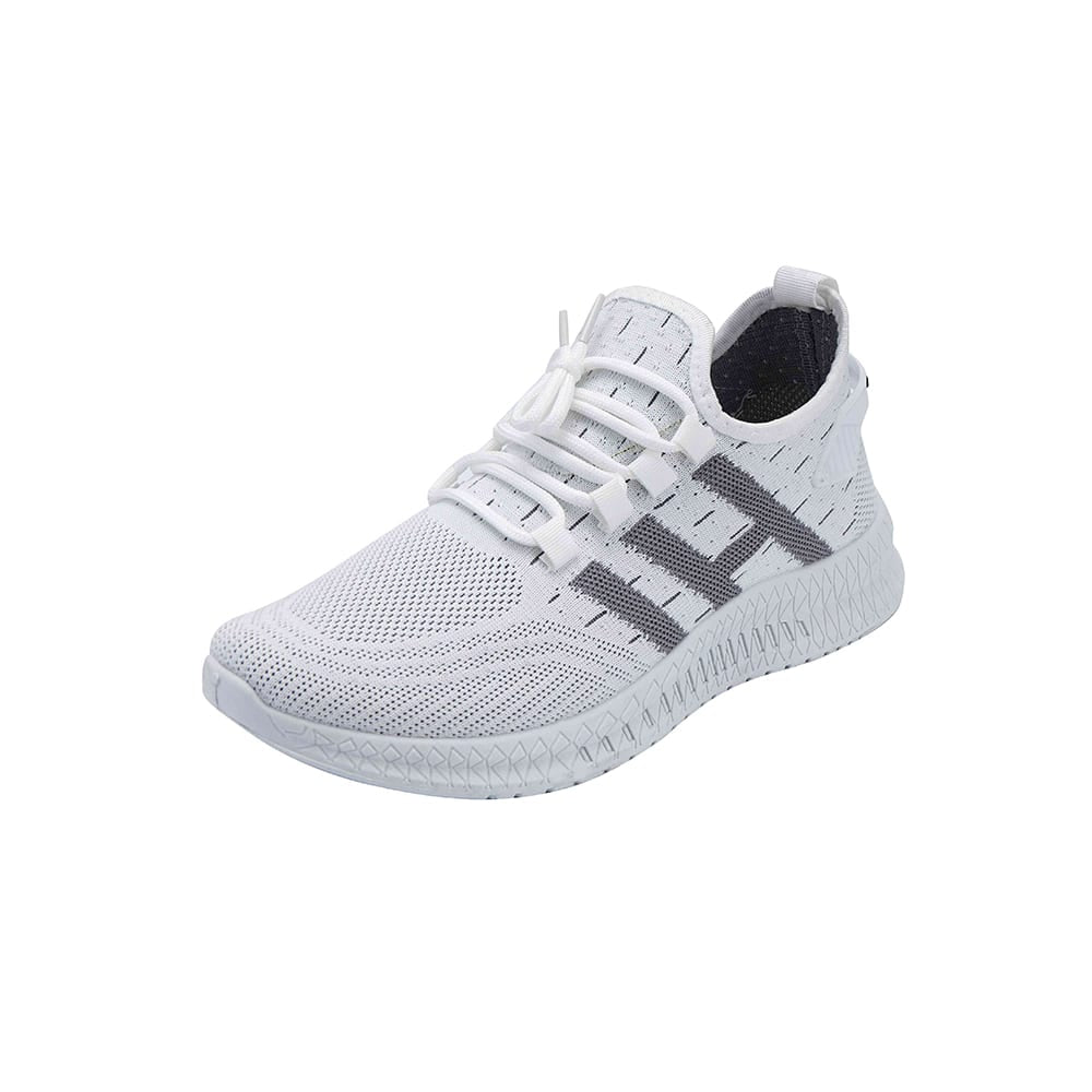 Løbesko/Sneakers til mænd, åndbare og stødabsorberende - Hvid / 41