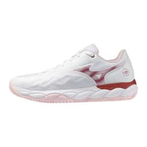Mizuno Wave Enforce Court CC Women (White/Pinkesque/Barbados Cherry) - 37