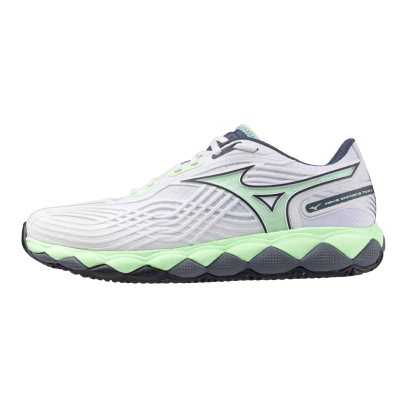 Mizuno Wave Enforce Tour 2 CC (White/Neo Mint/Vintage Indigo) - 41