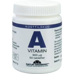 Natur Drogeriet A-vitamin 900 µg (50 stk.) - Kosttilskud