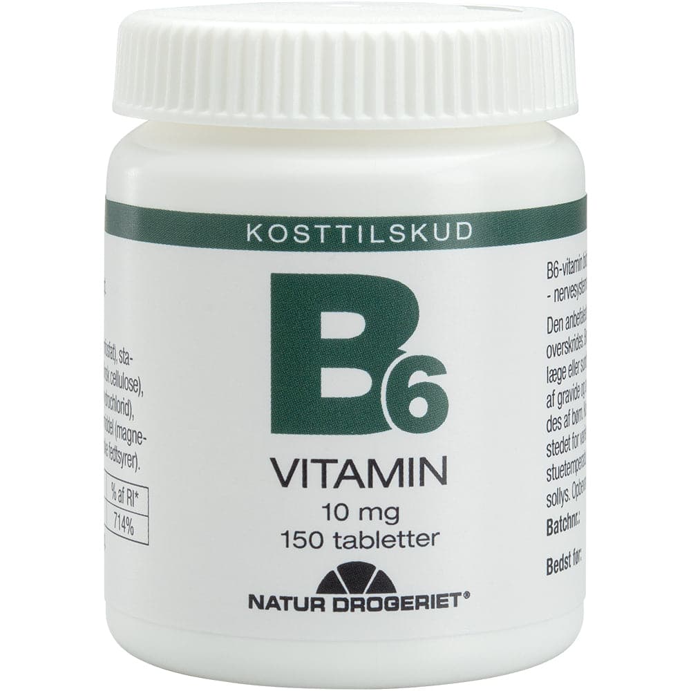 Natur Drogeriet B6-vitamin 10 mg (150 stk) - Kosttilskud