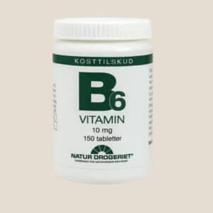 Natur Drogeriet B6 vitamin. 150 stk. Til hormonaktiviteten