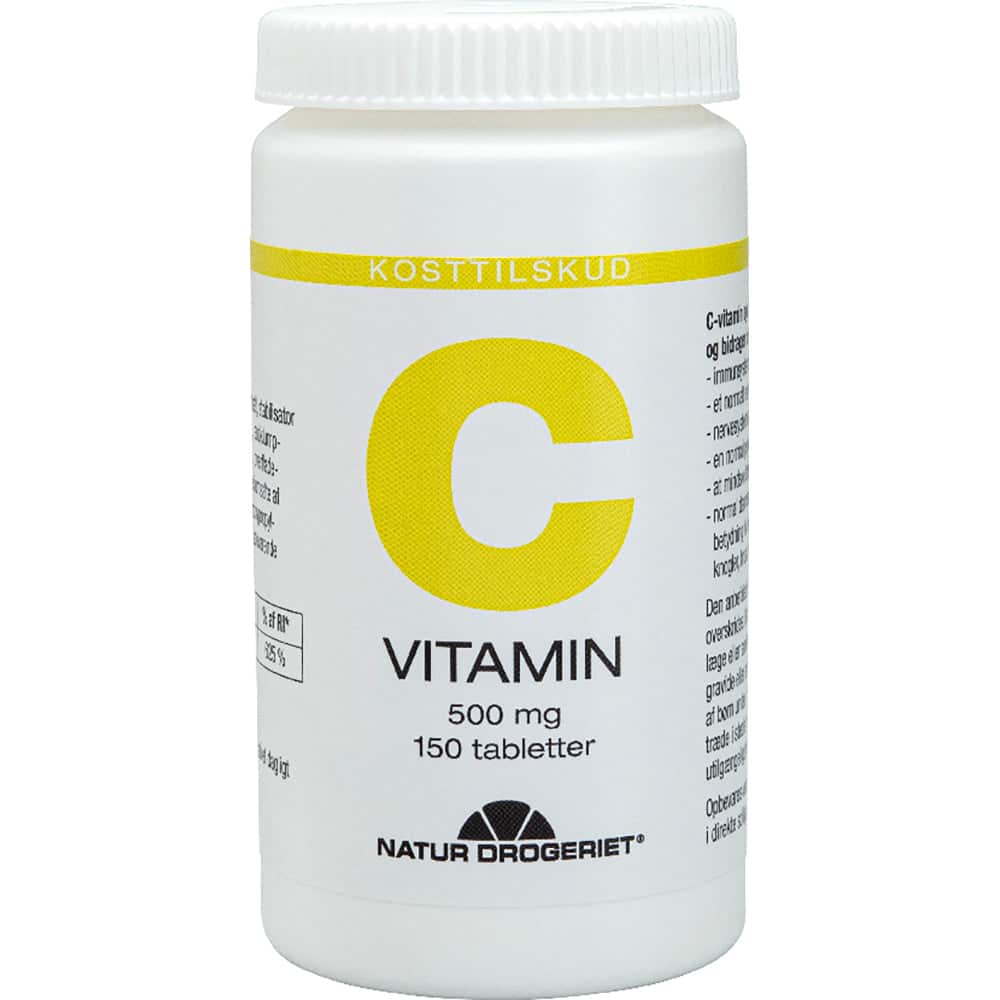 Natur Drogeriet C-vitamin 500 mg (150 stk) - Kosttilskud