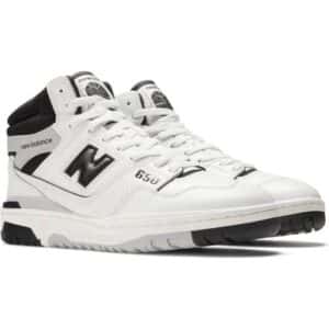 New Balance Hvide Læder Sneakers Logo Detalje - Hvid