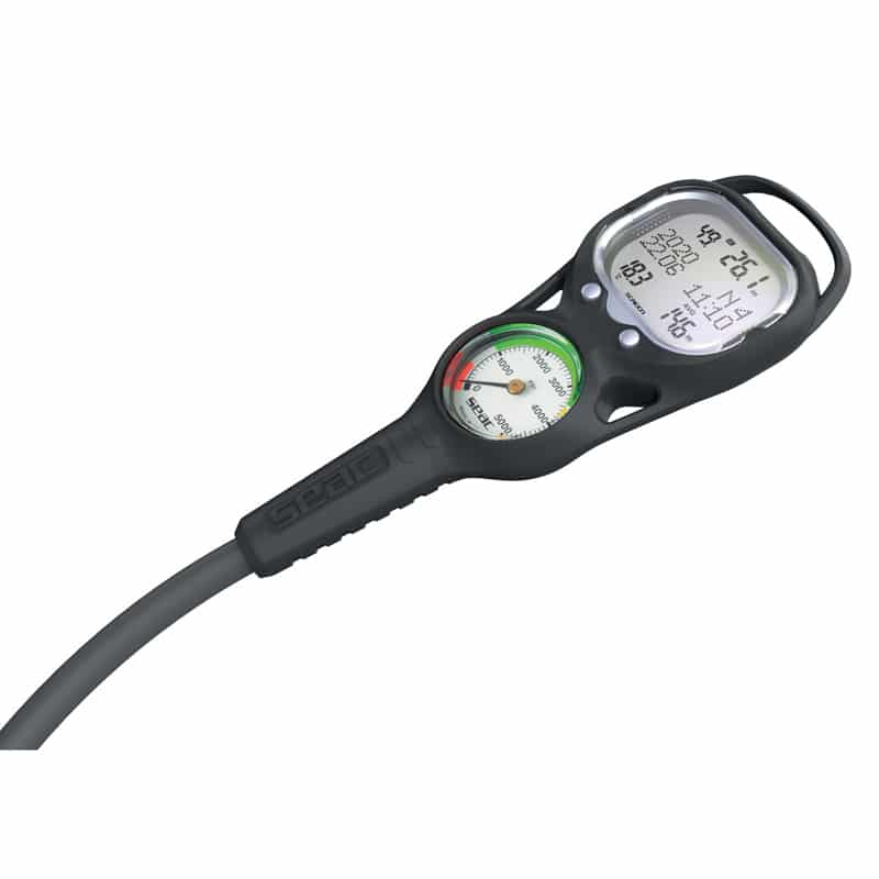 Seac Konsolskærm sort + manometer PSI
