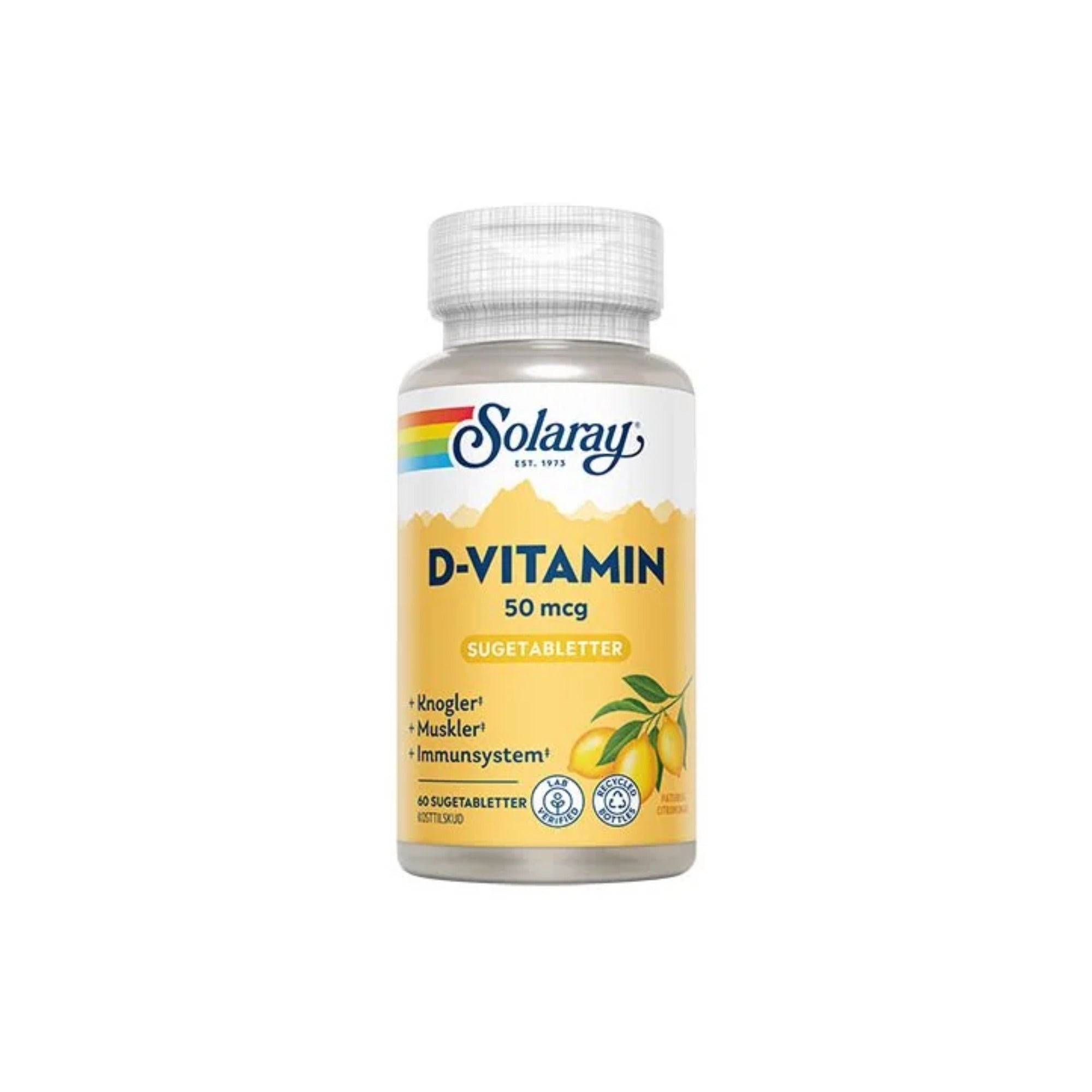 Solaray D-vitamin 50 mcg (60 tab) - Kosttilskud