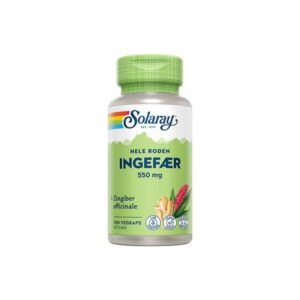 Solaray Ingefærrod (100 kap) - Kosttilskud