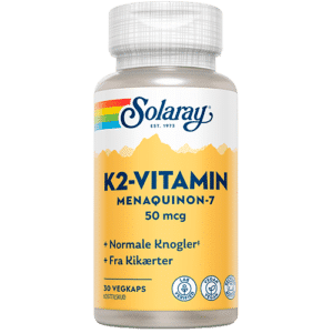 Solaray K2-vitamin 50 mcg (30 kapsler)