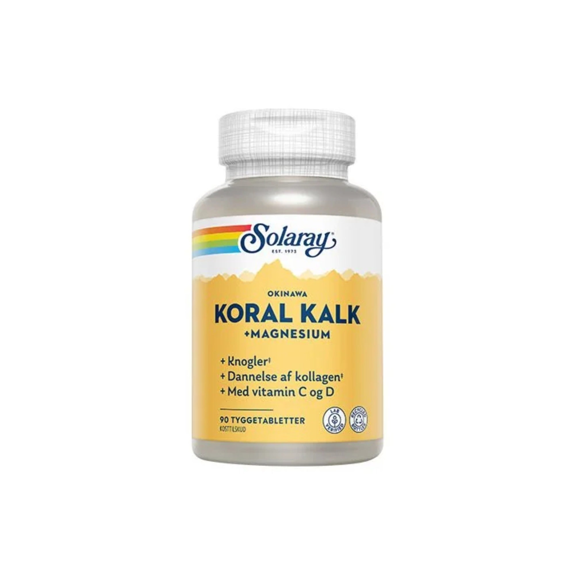 Solaray KoralKalk + Magnesium (90 tab) - Kosttilskud