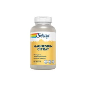 Solaray Magnesium Citrat (180 kap) - Kosttilskud
