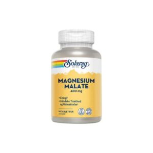 Solaray Magnesium Malate (90 tab) - Kosttilskud