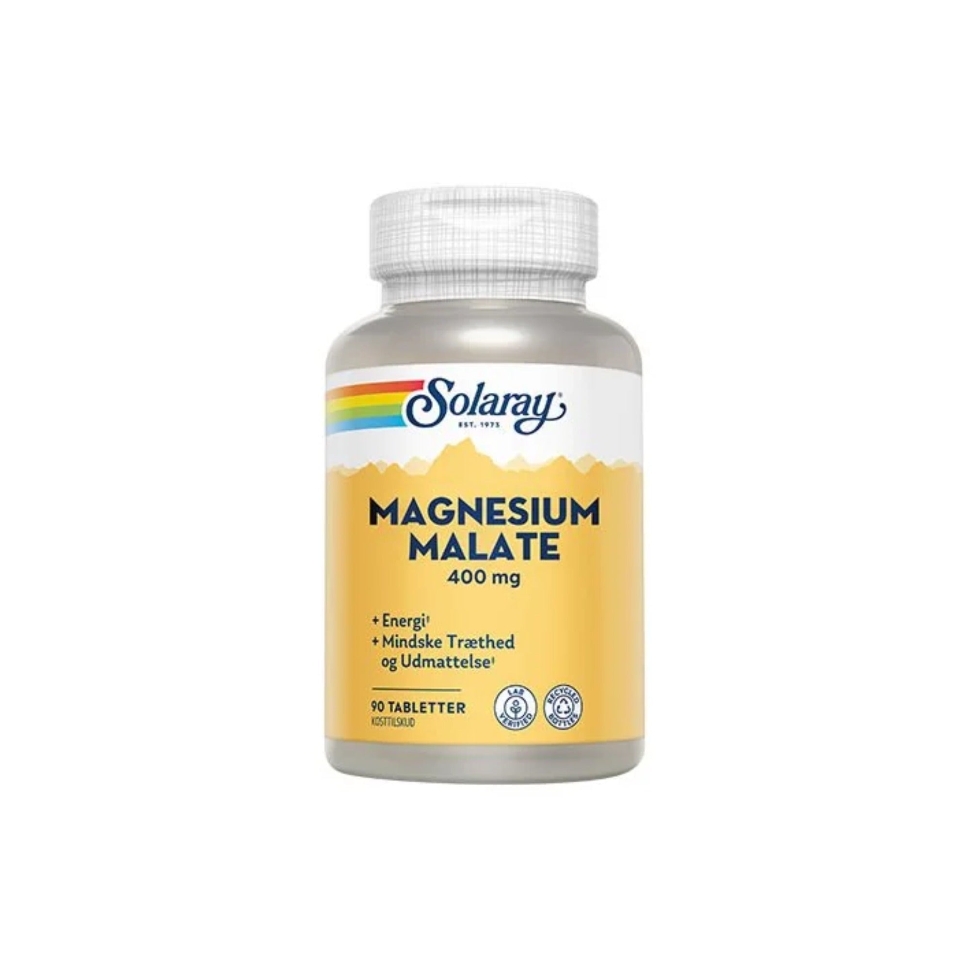 Solaray Magnesium Malate (90 tab) - Kosttilskud