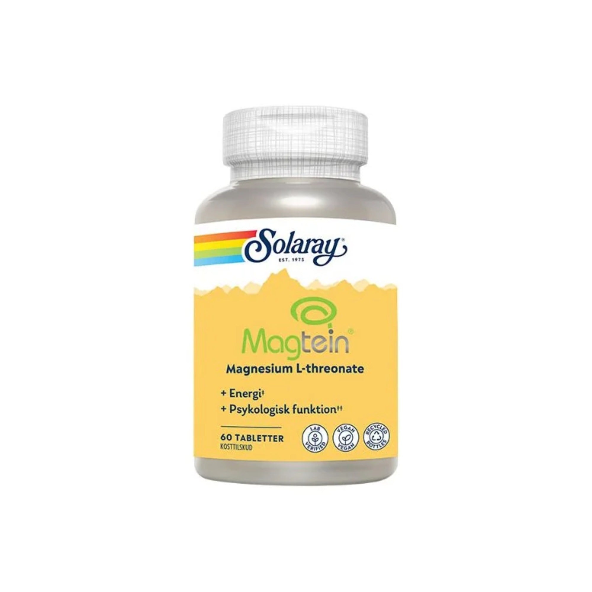 Solaray Magtein Magnesium L-threonate (60 tab) - Kosttilskud