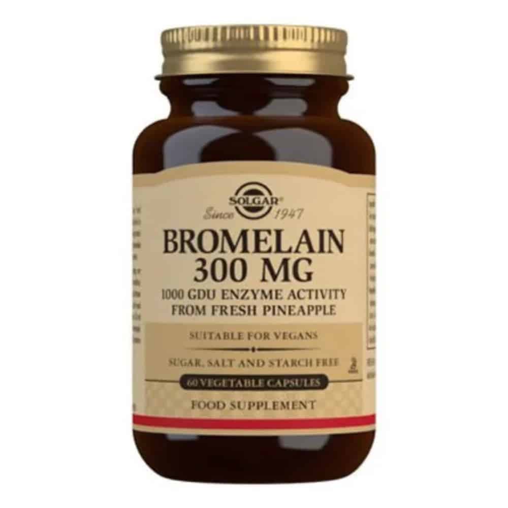 Solgar Bromelain 300 mg (60 kap) - Kosttilskud