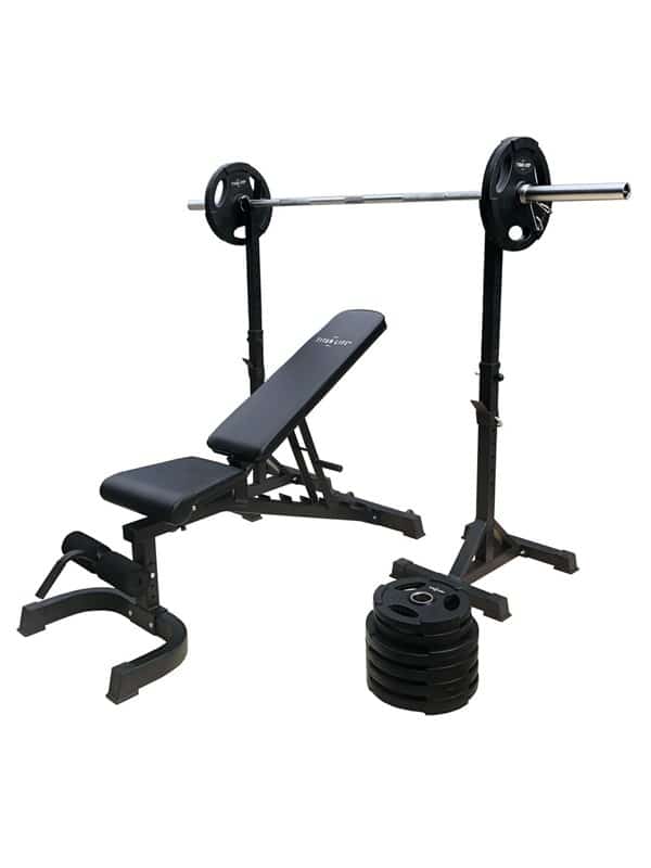 TITAN LIFE Weight Set Garage Gym 100 kg