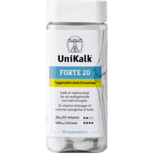 Unikalk Forte 20 Tyggetablet (90 stk)