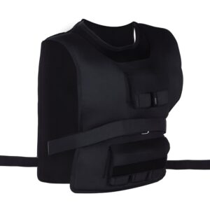 Vægtvest 15 kg / 20 kg / 30 kg justerbar træningsvest med aftagelige vægte løbevest kvinder mænd til muskelopbygning styrketræning, løb, fitness, crosstraining