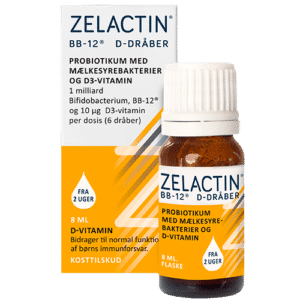 Zelactin BB12 & D-Dråber Probiotikum Med Mælkesyrebakterier (8 ml)
