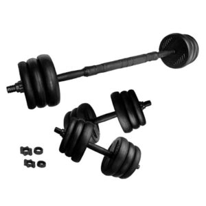 ASG 15 kg Vægtsæt m. Runde skiver - Sort/Sort