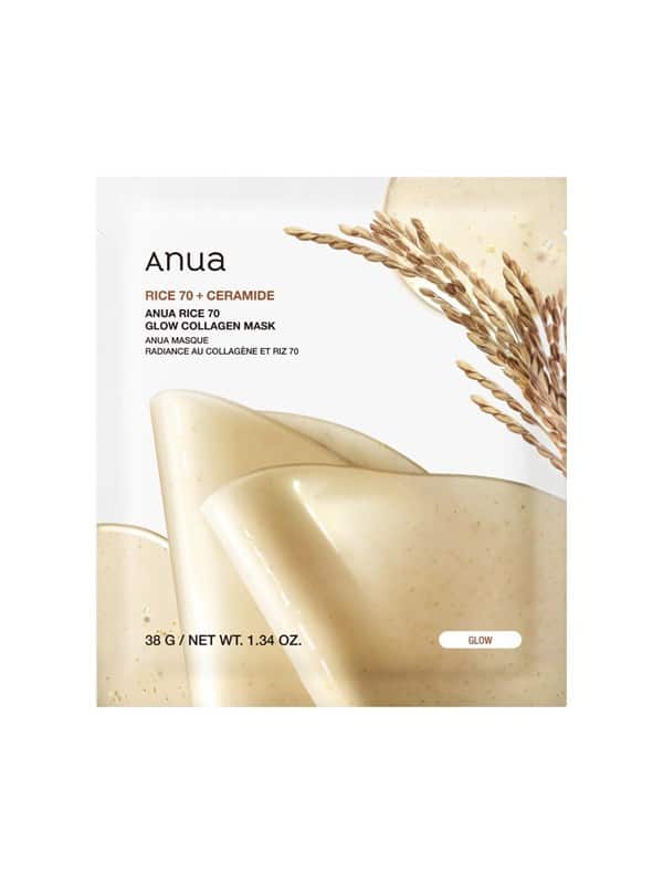 Anua Rice 70 Glow Collagen Mask - 1 pcs
