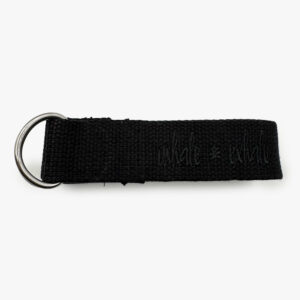 Asana økologisk yogabælte (Sort - 250 x 3,7 cm)