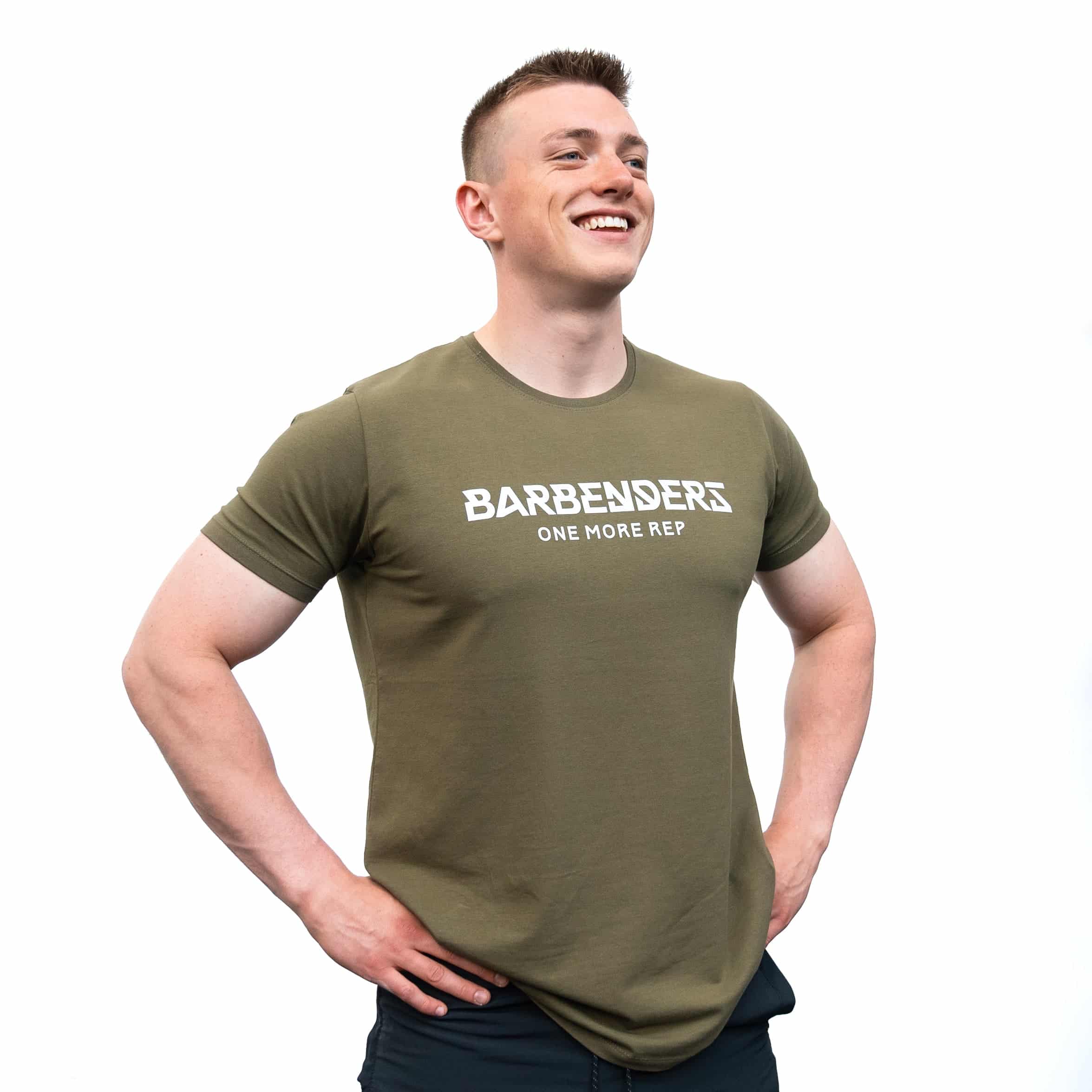 Barbenders Muscle Tee - Olive Green - Størrelse: Medium - Træningstøj til